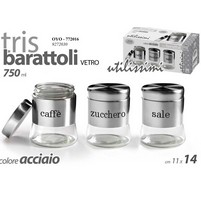 BARATTOLI VETRO-INOX PZ.3 
